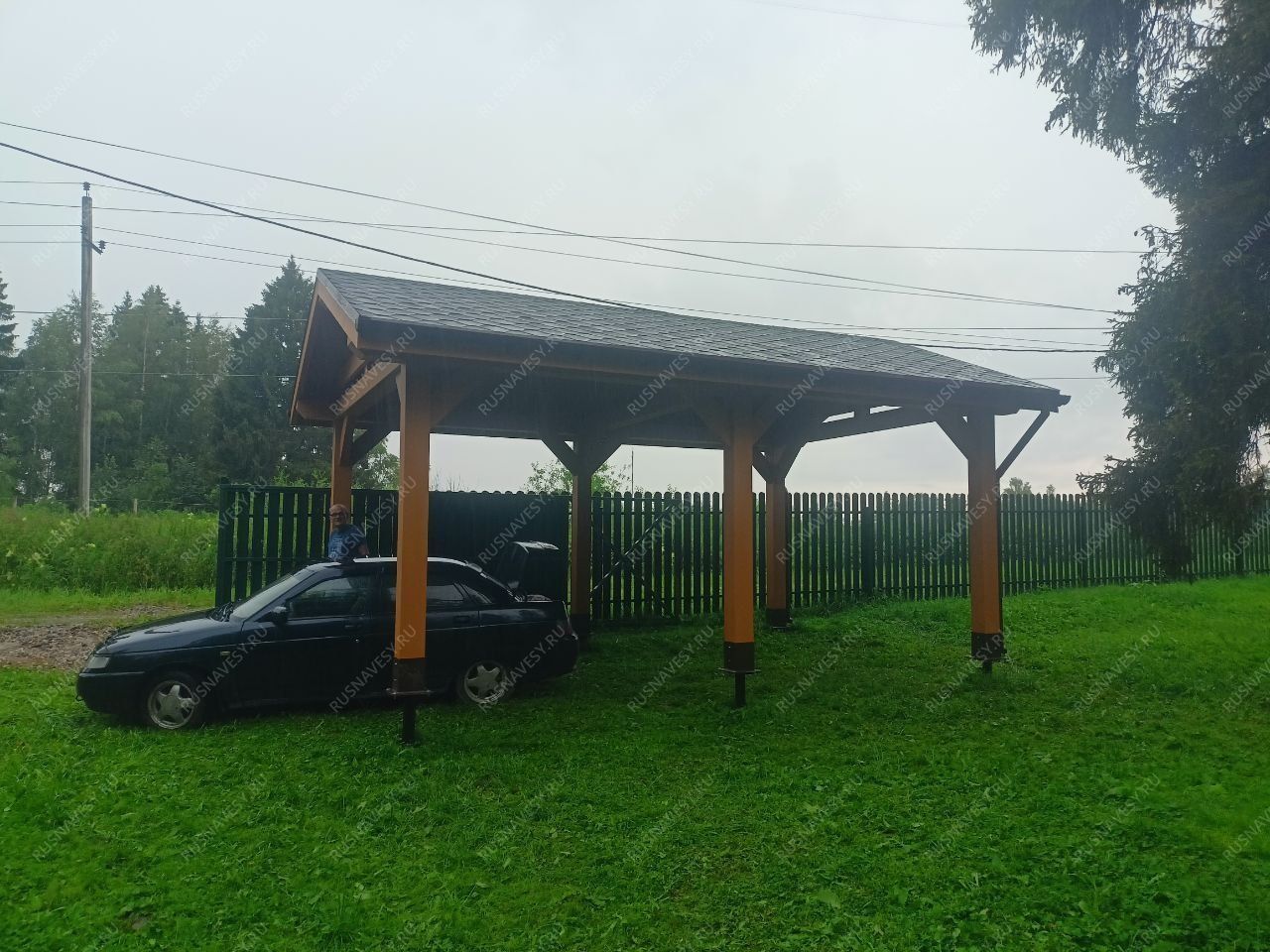 Навес для машин ЭФОР 4х6 фото 3