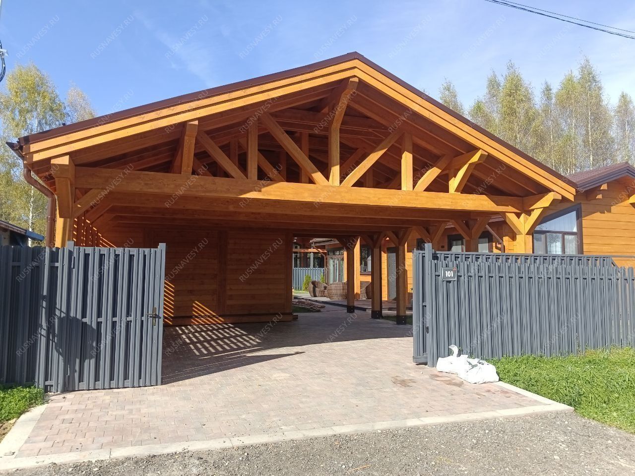 Навес для машин с хозблоком ШЕЛТЕР фото 2